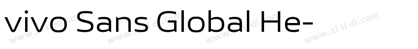 vivo Sans Global He字体转换 vivo Sans Global He字体转换